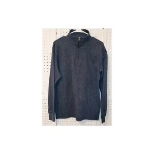 Red Head Mens 3/4 Zip Pullover Sweater M Dark Gray Casual Activewear Hiking Gorp